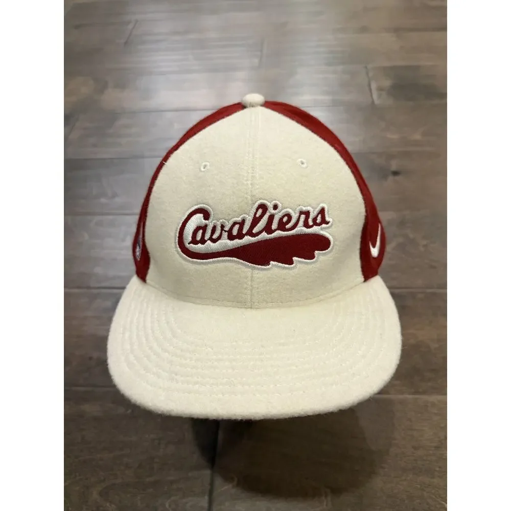 Vintage Nike NBA Cleveland Cavaliers Swoosh Fitted Hat Size XL Wool Baseball Cap